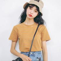 Simple Stripe Loose T-shirt
