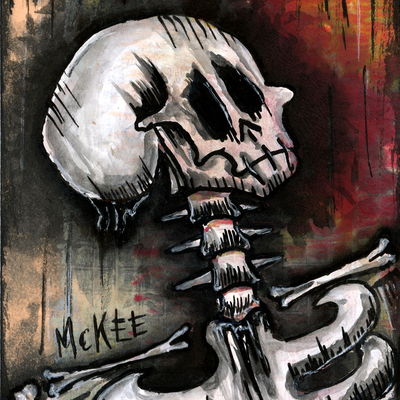 Marisol mckee art - "calaveras no. 56"