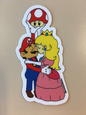 Love N Mario Bros. Sticker