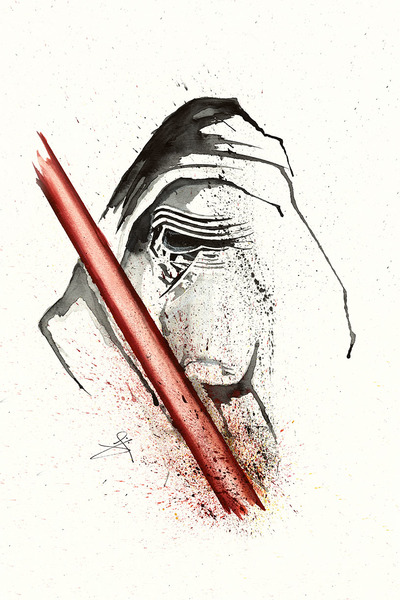 Kylo Ren Close up - Print