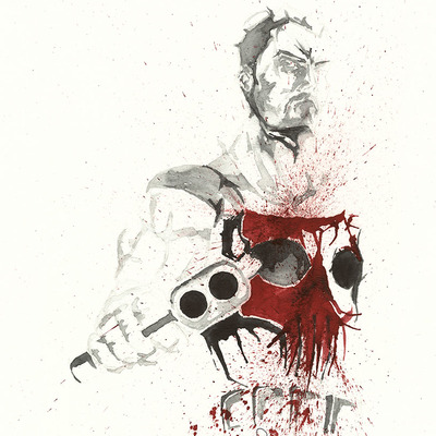 Punisher red - print