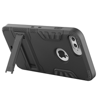 Protective Phone Case For iPhone7 Plus 5.5'' 2 in 1 Armor Series Anti-slip Black - Thumbnail 3