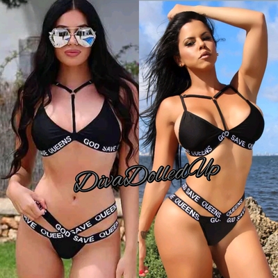 God saves queens bathing suit