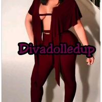 I Slay BodySuit in Black and Burgundy  - Thumbnail 3