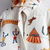 Harajuku cartoon graffiti coat - Thumbnail 2