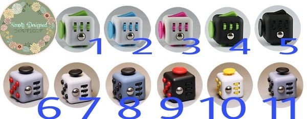 Fidget Cubes, Solid Colors 