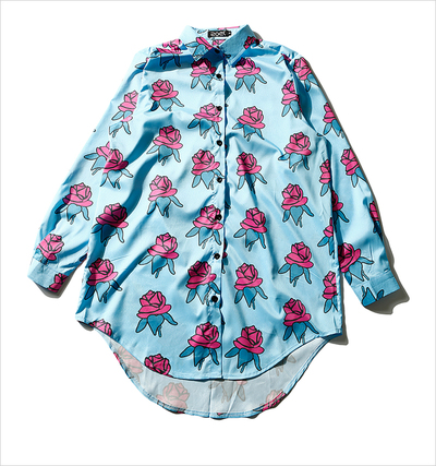 Harajuku new rose flower blouses