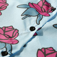 Harajuku new rose flower blouses - Thumbnail 4