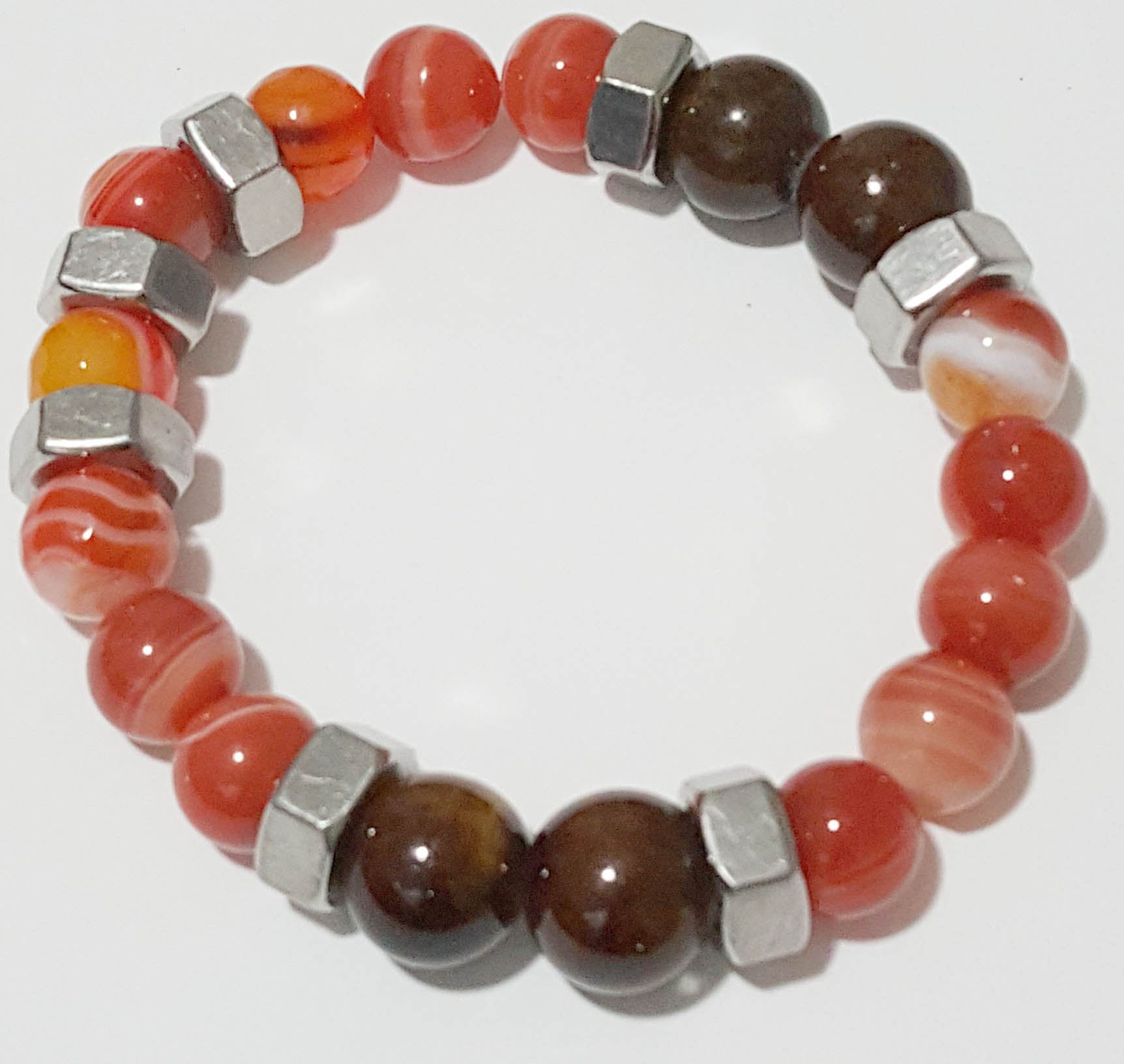 Men's Fashion Bracelet accent w/Hex Nut