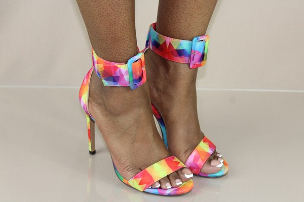 Golden Multi-Color Heel
