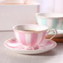 Harajuku Creative Pastoral Stripes Afternoon Tea Cups Coffee Cups-1