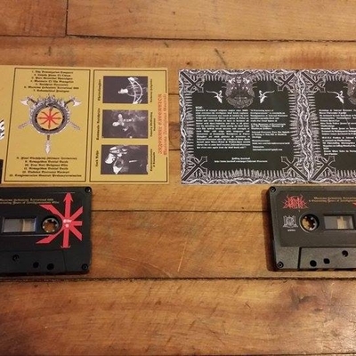 Infernal execrator - mastema hedonistic territorial 666 6 execrating years of irreligiousatanic elite - tape with botton 