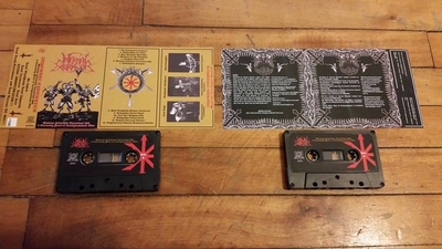 Infernal Execrator - Mastema Hedonistic Territorial 666 6 Execrating Years Of Irreligiousatanic Elite - Tape with botton 