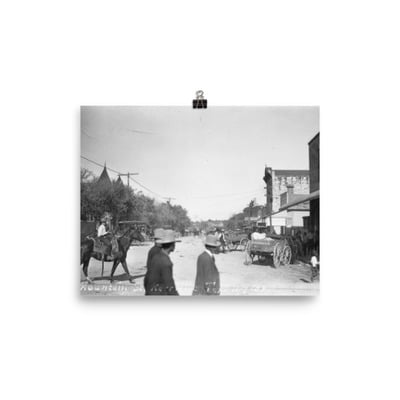 Kerrville 1895: mountain street