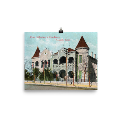 Charles Schreiner Mansion Postcard