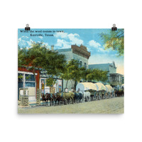 Kerrville, 1900: Wool Wagons on Water Street - Thumbnail 3