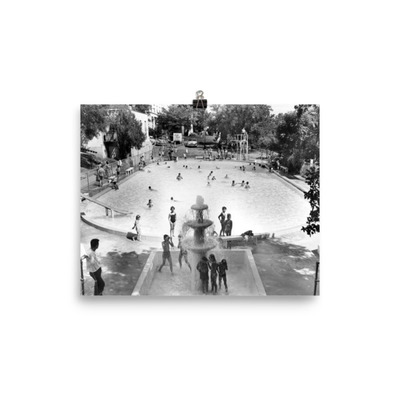 Kerrville's cascade pool, circa 1955