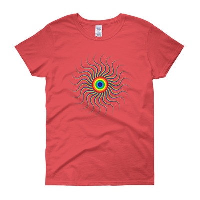 Rainbow-women's short sleeve t-shirt