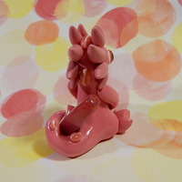 Pink Striped Stone Dragon - Thumbnail 1