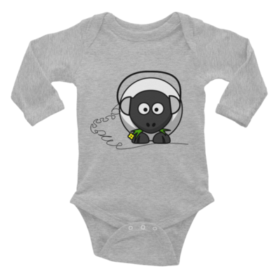 D.j sheepie- infant long sleeve bodysuit