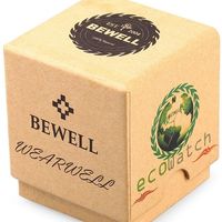 Bewell ZS Unisex Quartz Watch Japan Movt Wooden Case Canvas Band Wristwatch  - Thumbnail 4