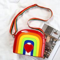 Rainbow Heart Shoulder Bag