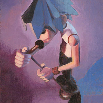 2d (gorillaz) painting