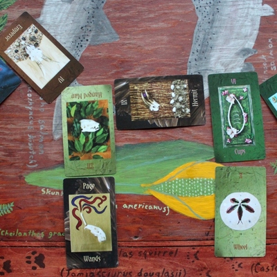 Three card tarot of bones reading 