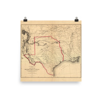 Texas 1859: Military Department Map - Thumbnail 4
