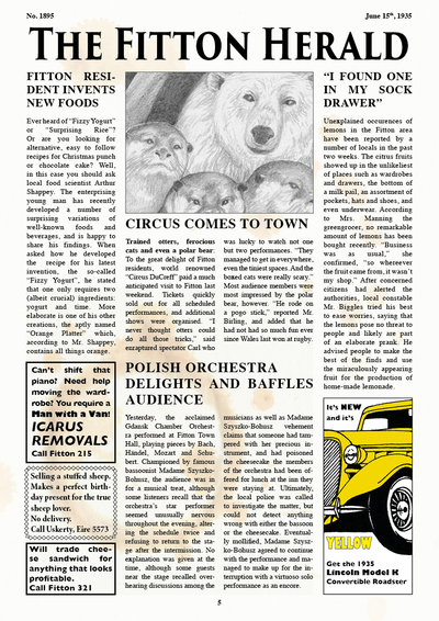 Cabin Pressure Artprint: "Fitton Herald 2"