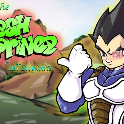 Fresh prince of all sayians print