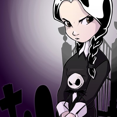 Wednesday addams print