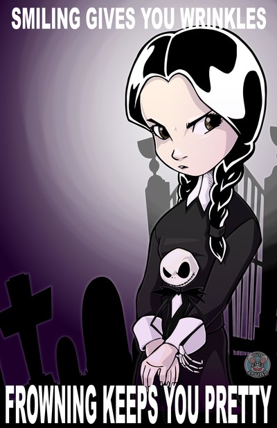 Wednesday Addams print