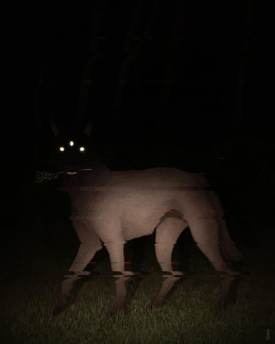 It Came Through the Yard - Print