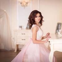 Pink A line v neck tulle lace long prom gown, pink evening dress,PD1702707 - Thumbnail 1