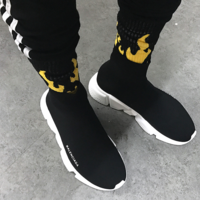 F.U.C.K YELLOW FLAME SOCKS - Thumbnail 2