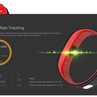 W810 Smartband/Bracelet Heart Rate Monitor Watch Fitness Tracker  - Thumbnail 1