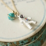 Harajuku cosmic astronaut necklace / earring-4