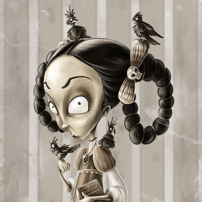 Little miss snarlette mcmorbidly 5x7 #a2 - Thumbnail 5