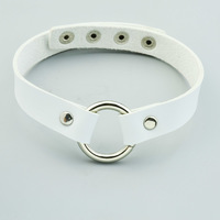 Round Leather Choker - Thumbnail 3