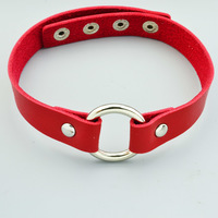 Round Leather Choker - Thumbnail 4