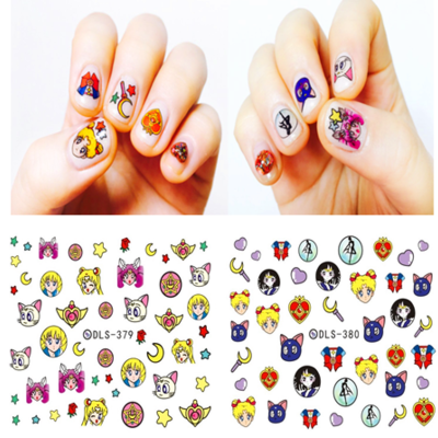 Sailor moon nail stickers