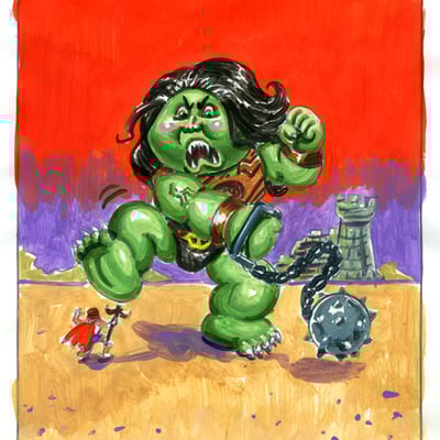 Mega tory / giant wyatt color rough - disasters of the universe series 3 2017 - Thumbnail 5