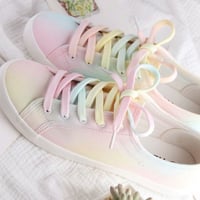 Harajuku tied with gradient hand-painted shoes - Thumbnail 1