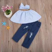 Take A Moment Top, Jeans and Headband Set - Thumbnail 2