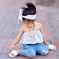 Take A Moment Top, Jeans and Headband Set - Thumbnail 4