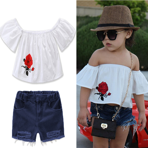 Flower Top and Shorts Set