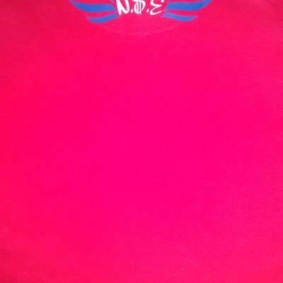 N$e no$lacknent. (red,white&royal blue) platetag t-shirt.