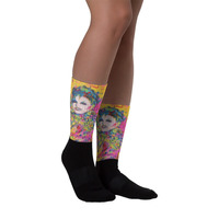 Dale Roberts Collection - The Dame Black socks - by Michael David - Thumbnail 1