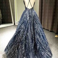 V-Neck Charming Prom dress,sexy prom dress,Evening Dress,Charming prom dress, long prom dress,prom dresses, elegant prom dress, prom dress Z122 - Thumbnail 1